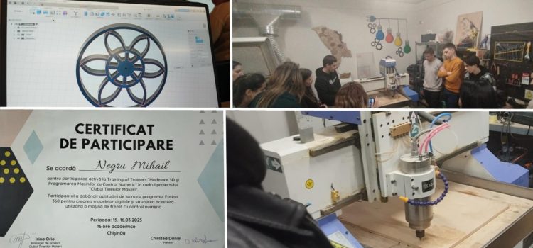 Prelucrarea CNC la Clubul Tinerilor Makeri!