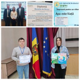 Medalie de bronz la Concursul Internațional „Apa este viață”