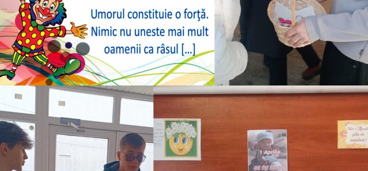 Astăzi, de 1 aprilie, școala noastră a fost plină de râsete și voie bună!